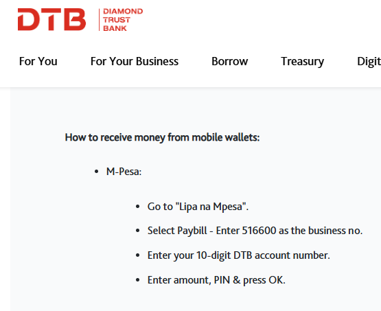 dtb paybill