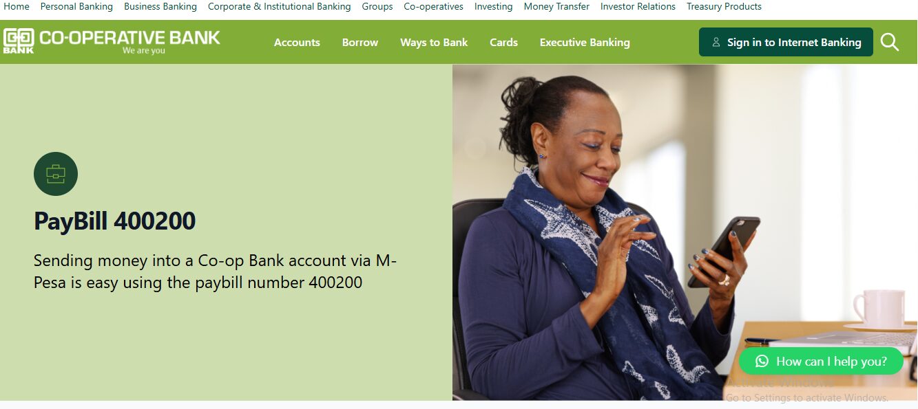 cooperative bank paybill