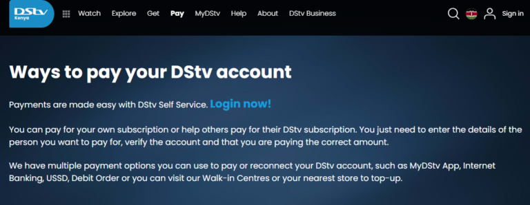 dstv paybill