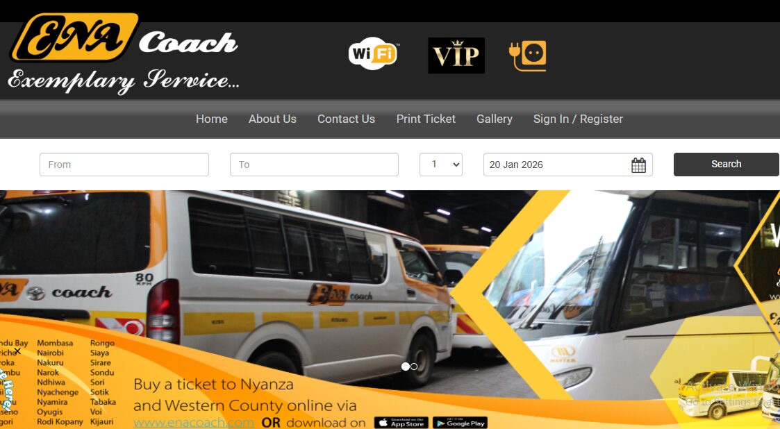 ena coach online booking