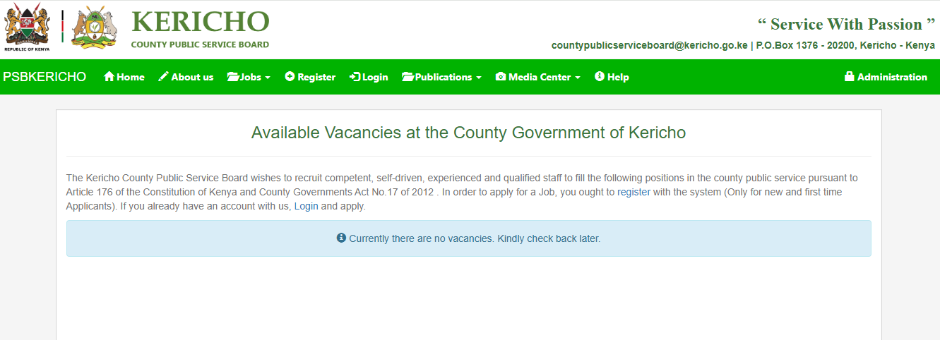 kericho county jobs