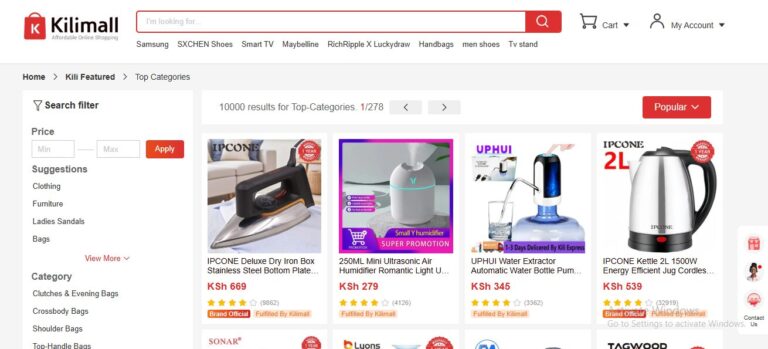 kilimall online shopping kenya