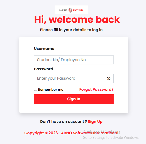 laikipia university student portal