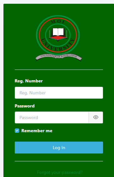 moi university student portal