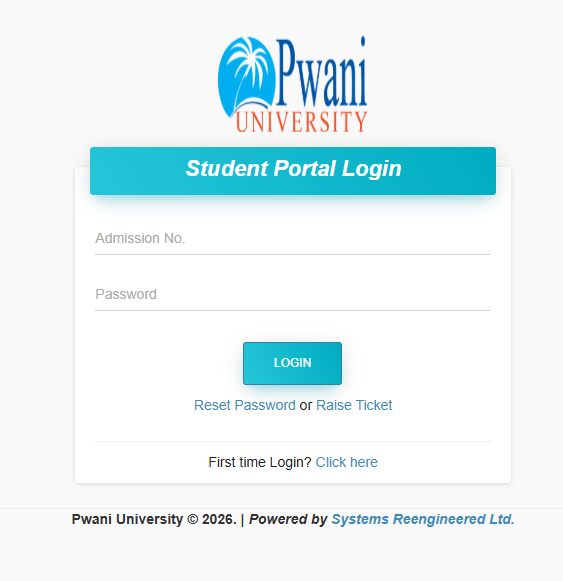 pwani university student portal