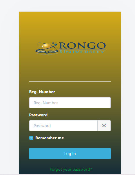 rongo university student portal
