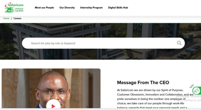 safaricom career portal