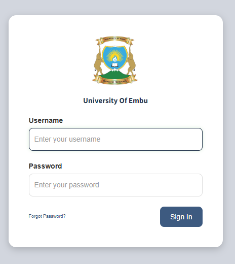 university of embu student portal